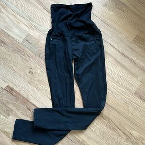 AG Adriano Goldschmeid black maternity stretch pants size 26R